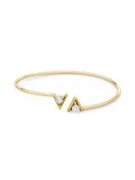 VRAI V 14K Yellow Gold & 0.50 TCW Lab-Grown Diamond Bangle