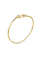 VRAI V 14K Yellow Gold & 0.50 TCW Lab-Grown Diamond Bangle