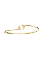 VRAI V 14K Yellow Gold & 0.50 TCW Lab-Grown Diamond Bangle