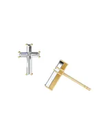 Solitaire Cross Jewelry 14K Yellow Gold & 1.60 TCW Lab-Grown Diamond Stud Earrings