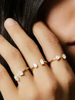14K Gold & TCW Lab-Grown Diamond Cuff Ring