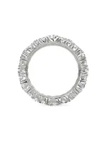 14K White Gold & 4.65 TCW Lab-Grown Diamond Triple-Band Ring