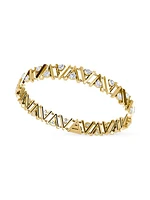 VRAI V 14K Yellow Gold & 5.50 TCW Lab-Grown Diamond Tennis Bracelet