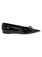 T.05 Bow Leather Flats