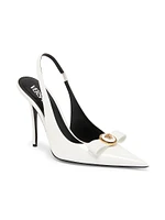 Versace Slingback Patent Leather Pumps