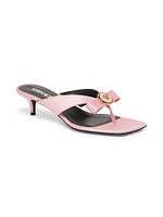 T.45 45MM Bow Satin Sandals