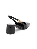 55MM Patent Leather Slingback Pumps