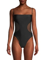 Novalee Mesh-Paneled One-Piece Swimsuit