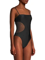 Novalee Mesh-Paneled One-Piece Swimsuit