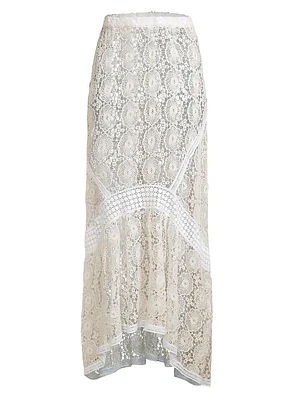 Dalia Guipure Lace Maxi Skirt