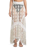 Dalia Guipure Lace Maxi Skirt