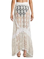 Dalia Guipure Lace Maxi Skirt