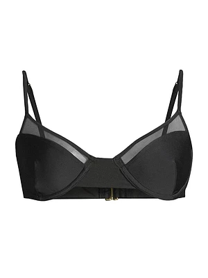 Kai Mesh-Trimmed Underwire Bikini Top