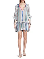 Aspyn Striped Tassel Minidress