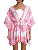 Samira Beaded Cotton Cover-Up Dress