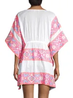 Samira Beaded Cotton Cover-Up Dress