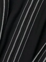 Knit Shimmering Striped Dress