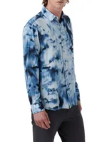 Julian Abstract Button-Front Shirt