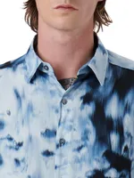 Julian Abstract Button-Front Shirt