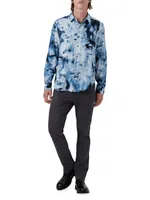 Julian Abstract Button-Front Shirt