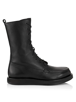 Patty Leather Lace-Up Boots