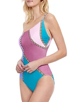 Modern Shades Chainlink One-Piece Swimsuit