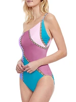 Modern Shades Chainlink One-Piece Swimsuit