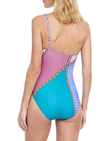 Modern Shades Chainlink One-Piece Swimsuit