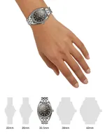 Derby Sterling Silver Bracelet Watch/30.5MM