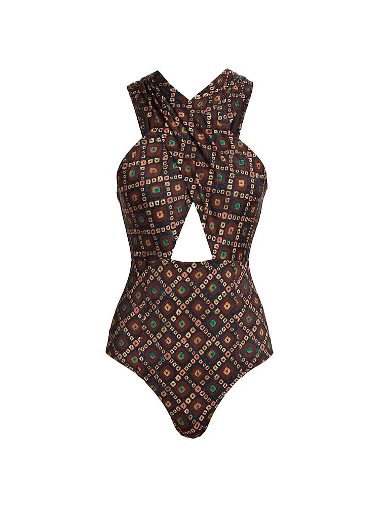 Kieran Crisscrossed One-Piece Swimsuit