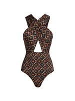 Kieran Crisscrossed One-Piece Swimsuit