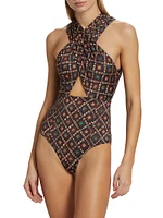 Kieran Crisscrossed One-Piece Swimsuit