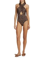 Kieran Crisscrossed One-Piece Swimsuit