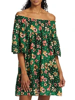 Gallia Off-the-Shoulder Cover-Up Dress