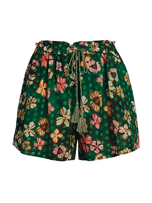 Bijou Cotton-Blend Drawstring Shorts