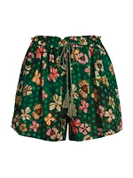 Bijou Cotton-Blend Drawstring Shorts