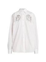 Cornelli Cotton Crochet Cut-Out Shirt