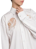 Cornelli Cotton Crochet Cut-Out Shirt