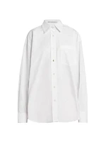 Iconic Oversized Cotton Long-Sleeve Shirt