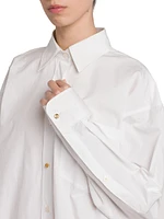 Iconic Oversized Cotton Long-Sleeve Shirt