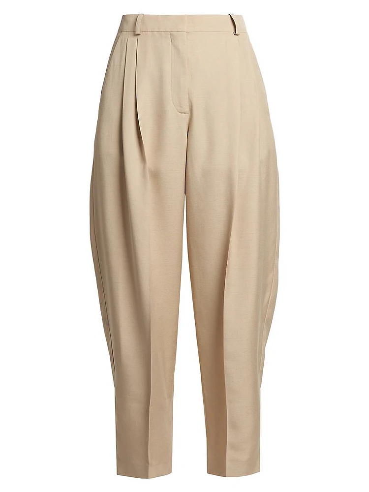 Iconic Pleated Cropped Pants