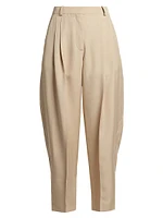 Iconic Pleated Cropped Pants