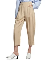 Iconic Pleated Cropped Pants