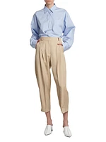 Iconic Pleated Cropped Pants