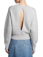 Sequined Wool-Blend Sweater