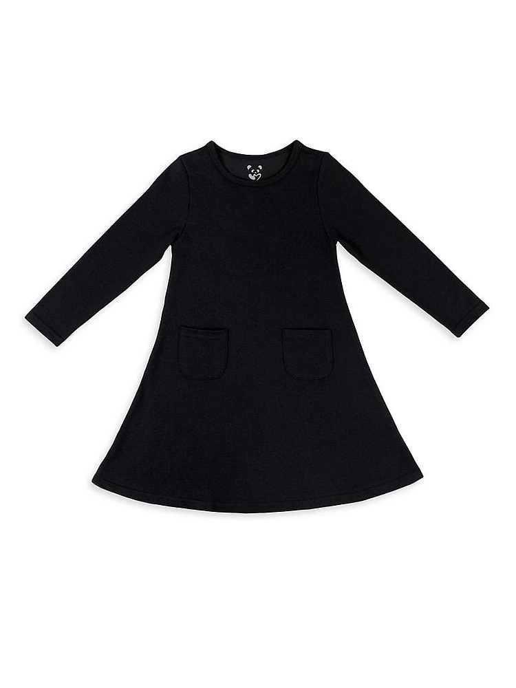 Baby Girl's, Little & Girl's Cotton-Blend Long-Sleeve Dress