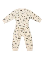 Baby's Easter Bunny Print Coveralls