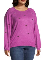 Hidden Gems Cotton-Blend Crewneck Sweater