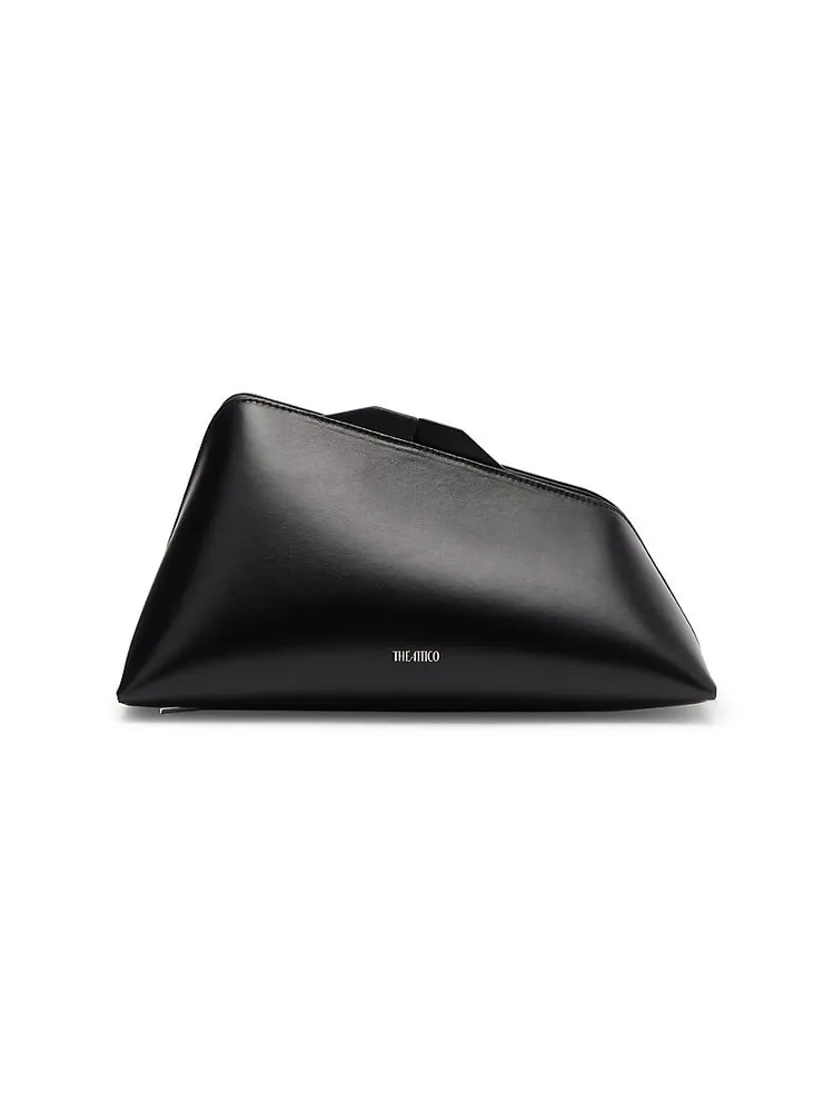 8.30PM Leather Asymmetric Clutch