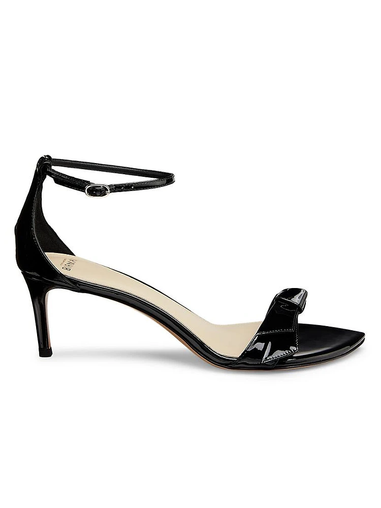 Clarita Double 60MM Patent Leather Sandals